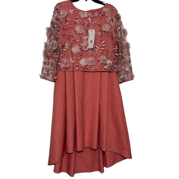 Cremeria Womens‎ Pink & Rose Formal Dress - Size 42 (10) - NWT - Picture 1 of 7